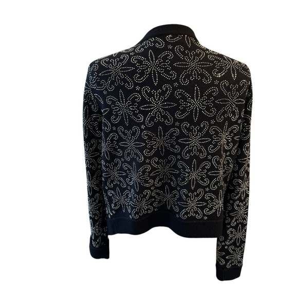 Alice + Olivia Neiman Marcus Exclusive Open cardigan Embellished Women's Medium - Picture 4 of 9